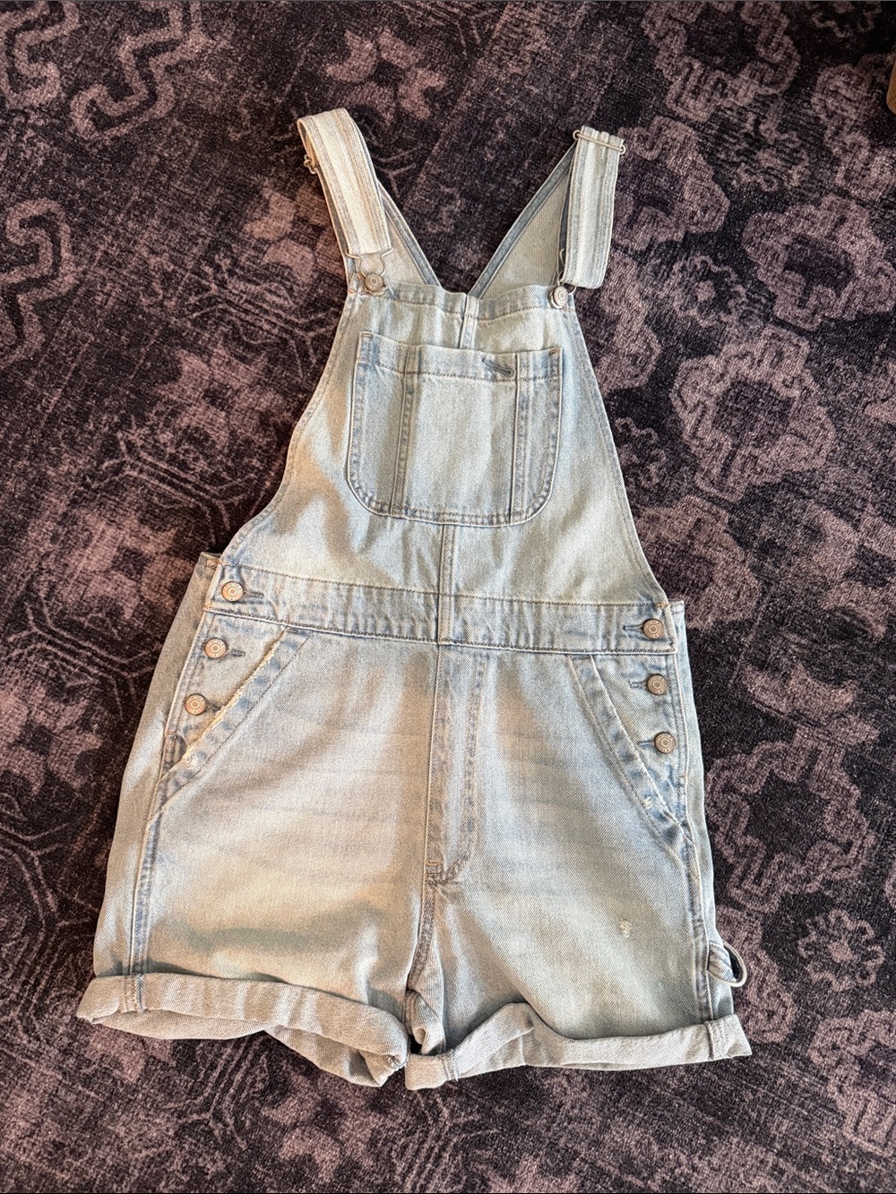 pistola Denim Short Overalls